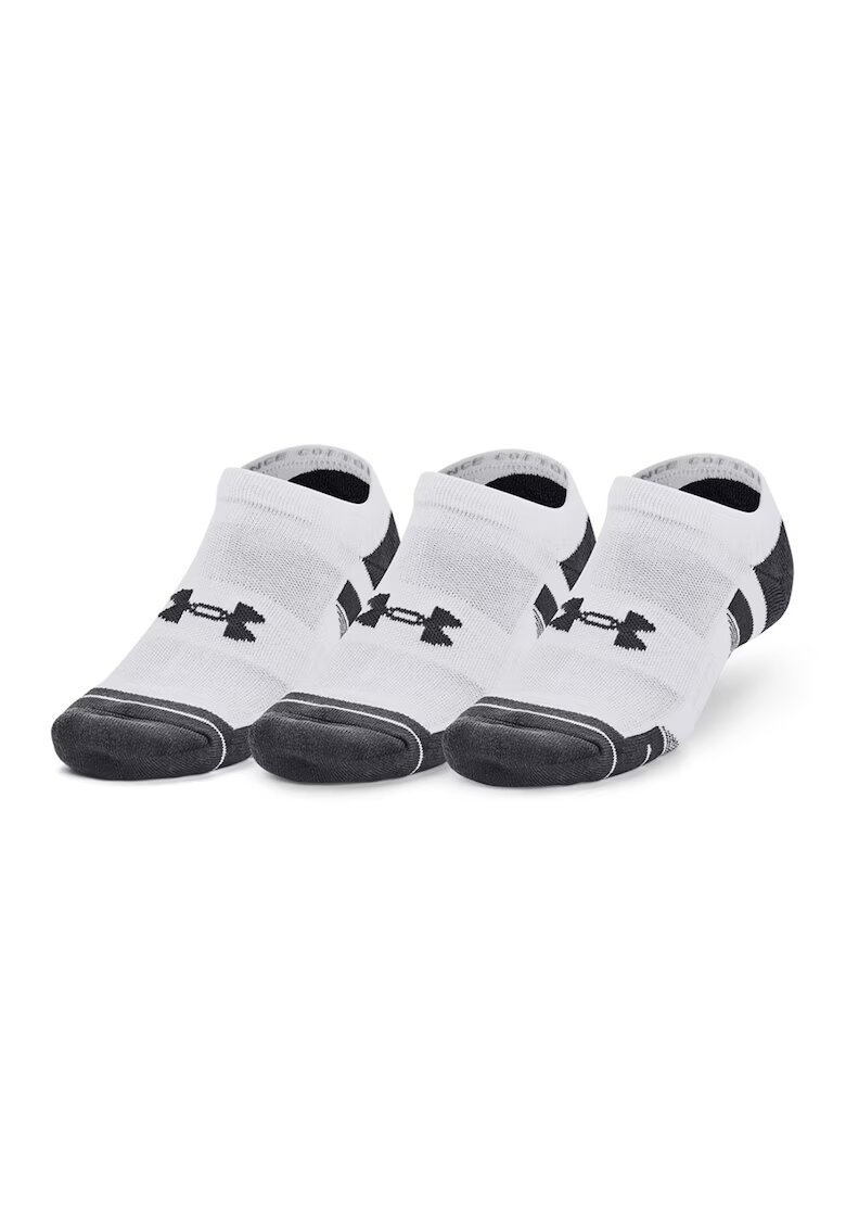 Under Armour Set de sosete din amestec de bumbac - pentru antrenament - 3 perechi - Alb/Negru