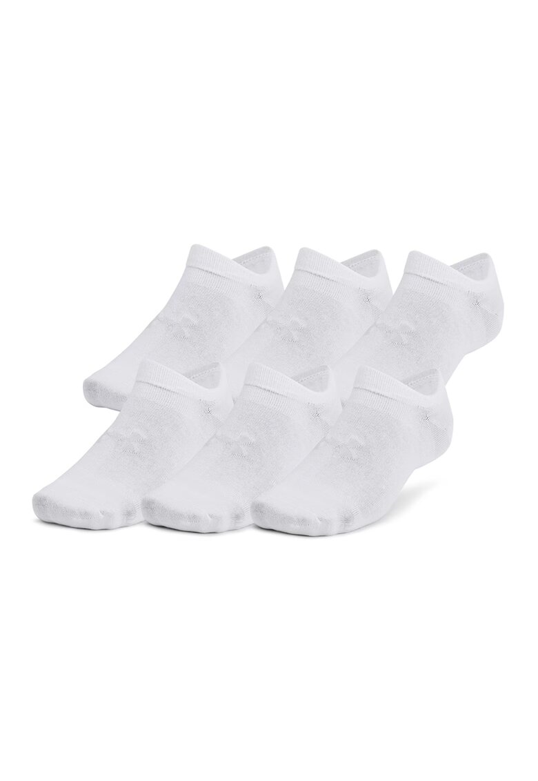 Under Armour Set de sosete pana la glezna pentru antrenament Essential - 6 perechi - Alb