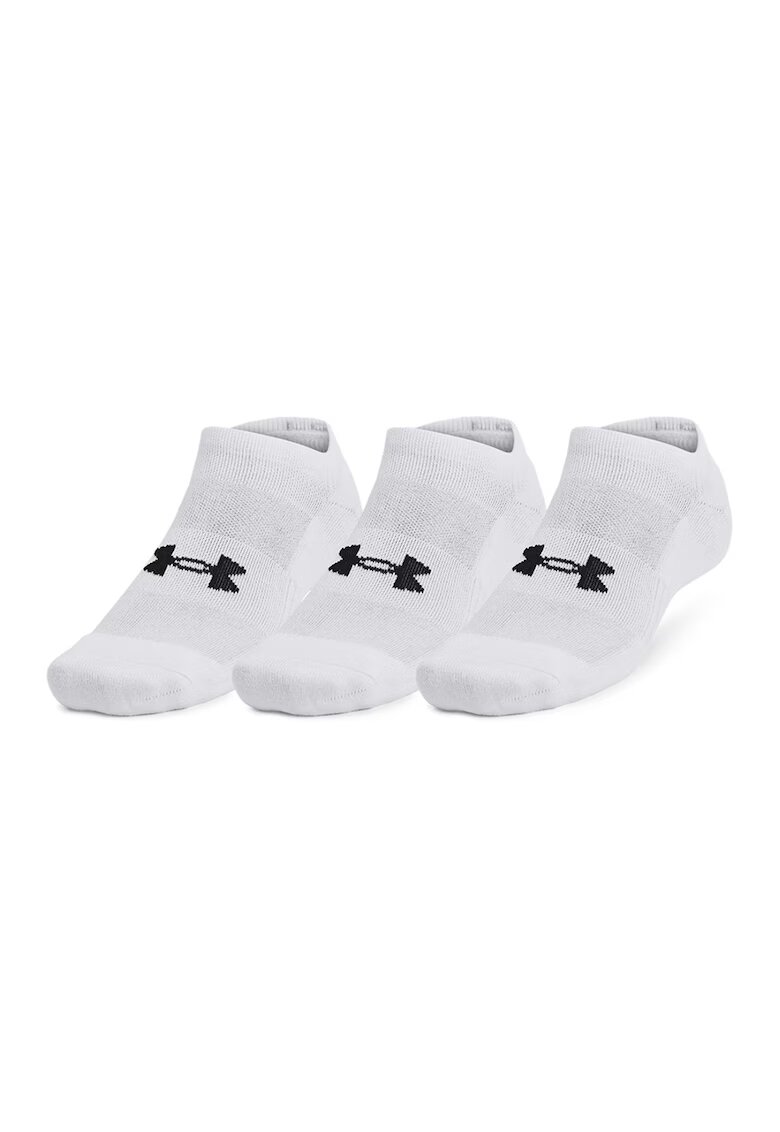 Under Armour Set de sosete scurte pentru antrenament - 3 perechi - Alb