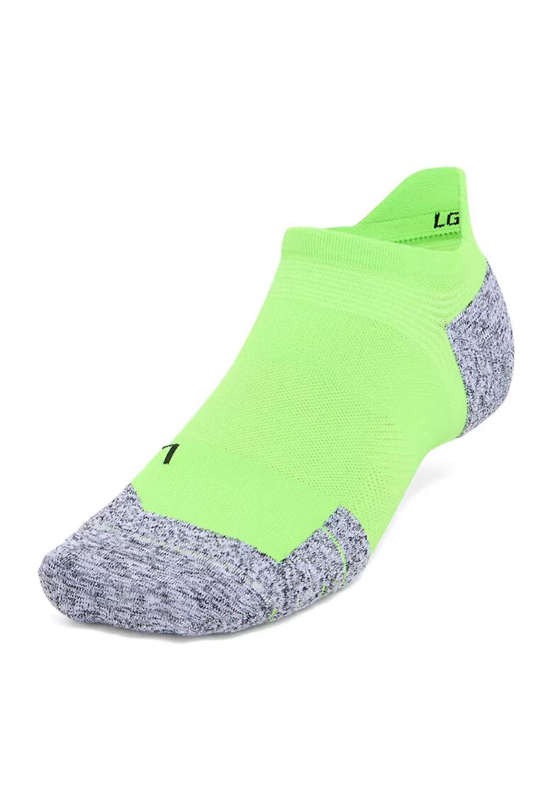 Under Armour Sosete cu amortizare pentru alergare ArmourDry™ - Gri/Verde neon