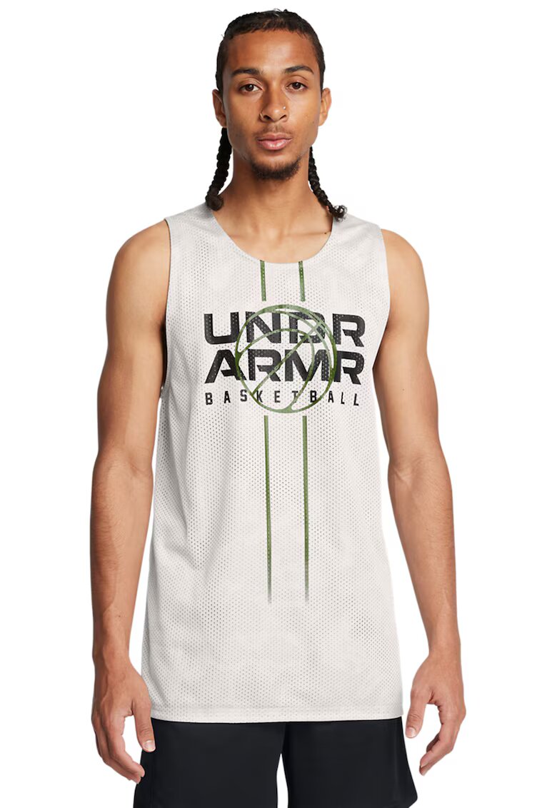 Under Armour Top reversibil pentru baschet Baseline - Gri deschis/Gri inchis