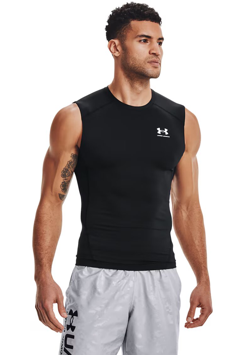 Under Armour Top slim fit pentru antrenament Armour - Alb/Negru