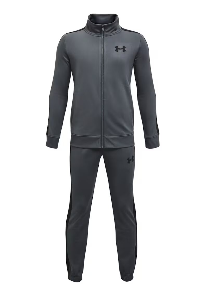 Under Armour Trening cu fermoar si logo - pentru fitness Knit - Gri inchis