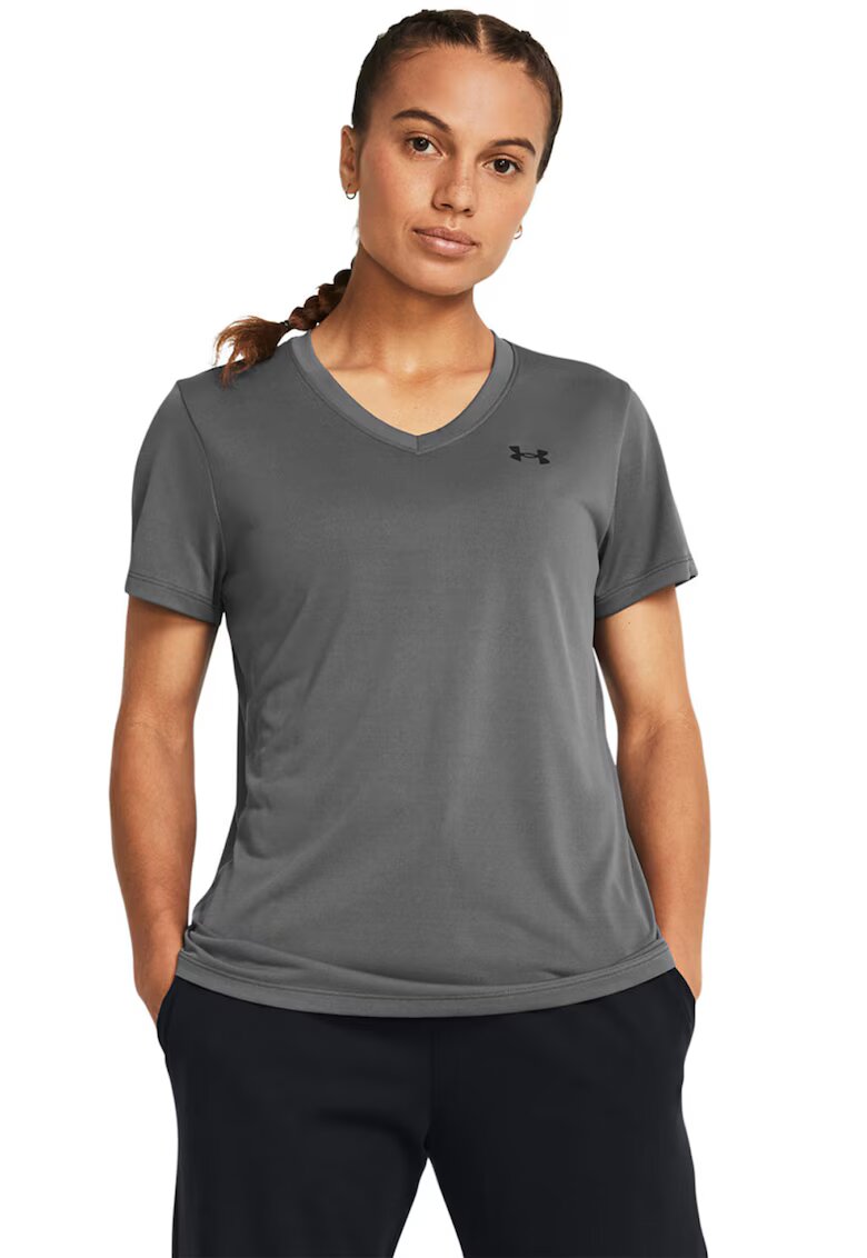 Under Armour Tricou cu decolteu in V pentru antrenament Tech™ - Gri inchis