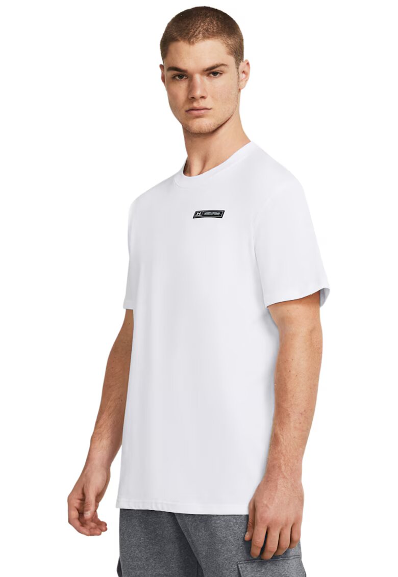 Under Armour Tricou cu decolteu la baza gatului Heavyweight - Alb