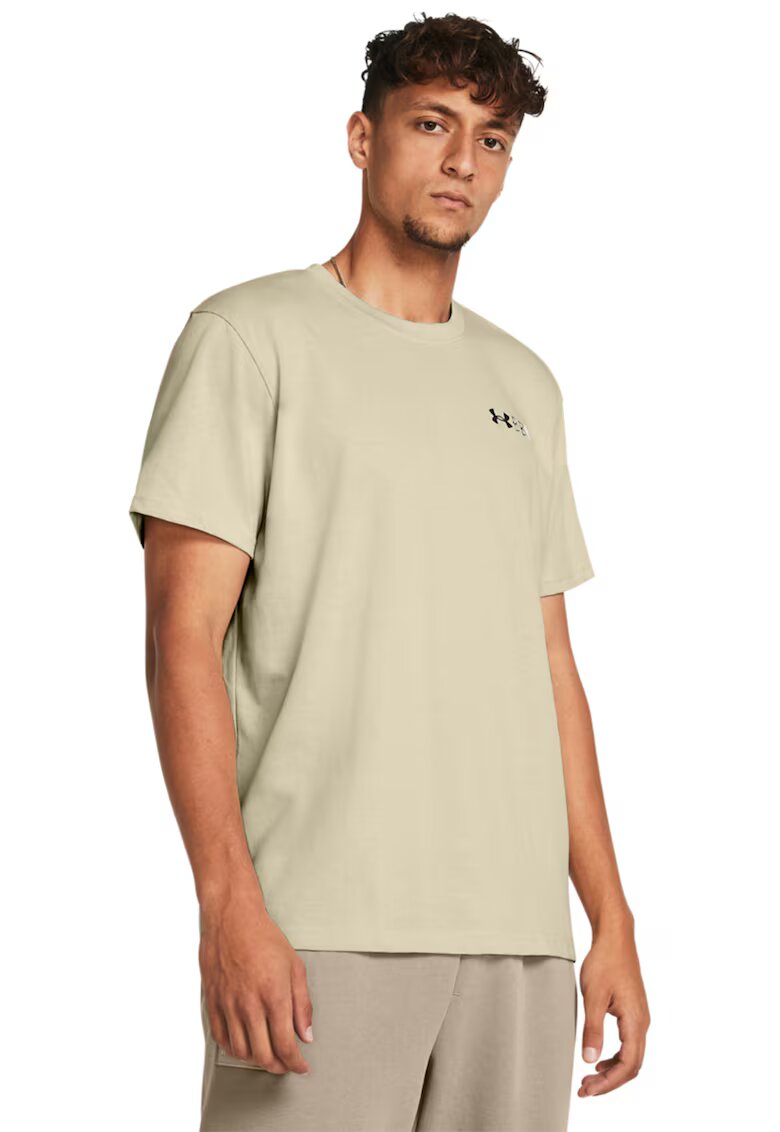 Under Armour Tricou cu decolteu la baza gatului - pentru fitness - Grej