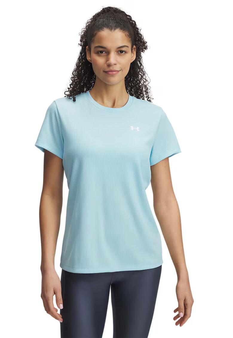 Under Armour Tricou cu decolteu rotund - pentru fitness - Albastru pastel