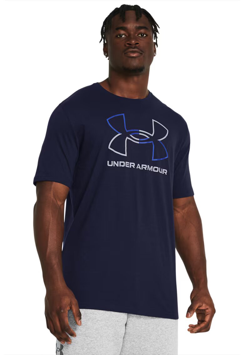 Under Armour Tricou cu imprimeu logo Foundation - Bleumarin