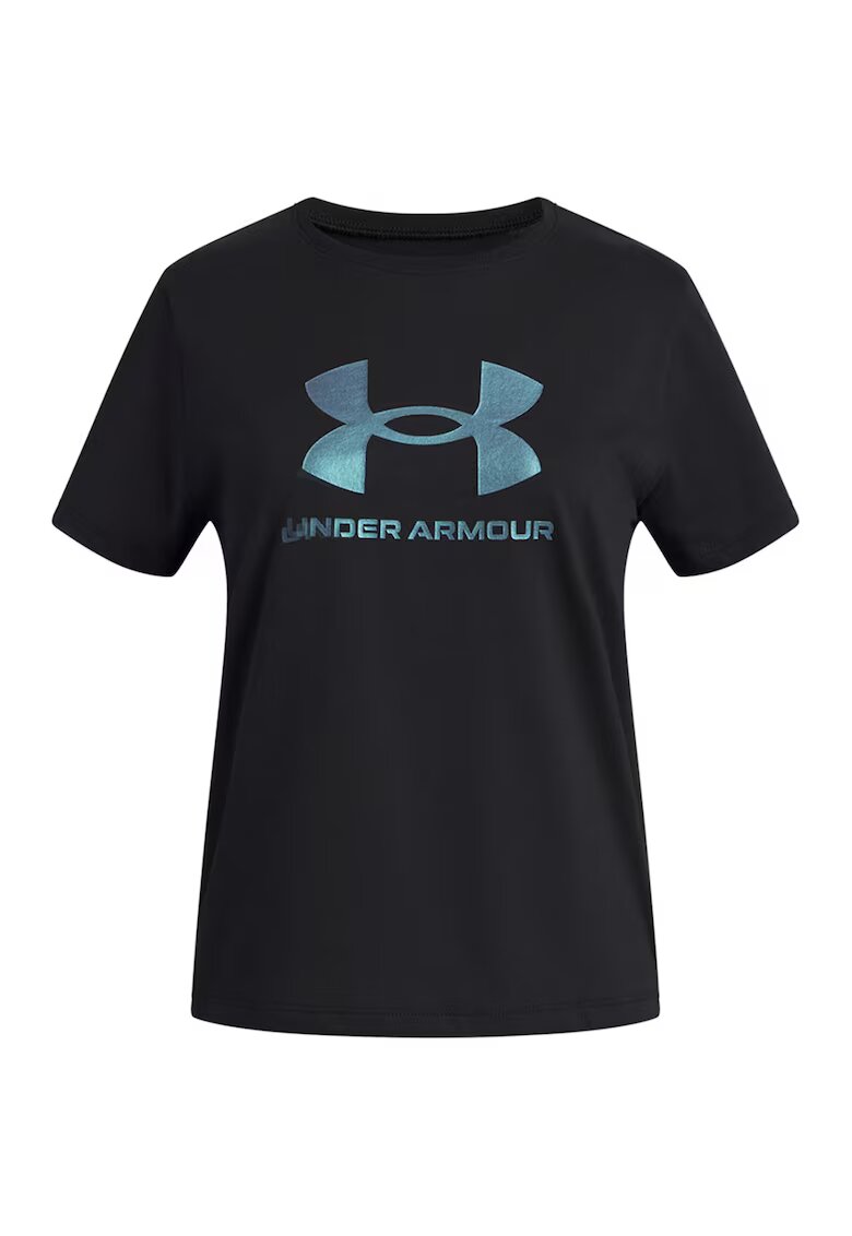 Under Armour Tricou cu imprimeu logo pentru antrenament - Negru