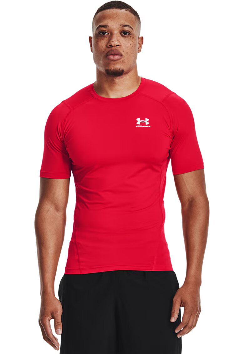 Under Armour Tricou de compersie pentru fitness HeatGear® - Rosu/Alb