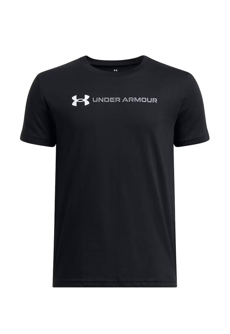 Under Armour Tricou din amestec de bumbac cu imprimeu logo - Negru