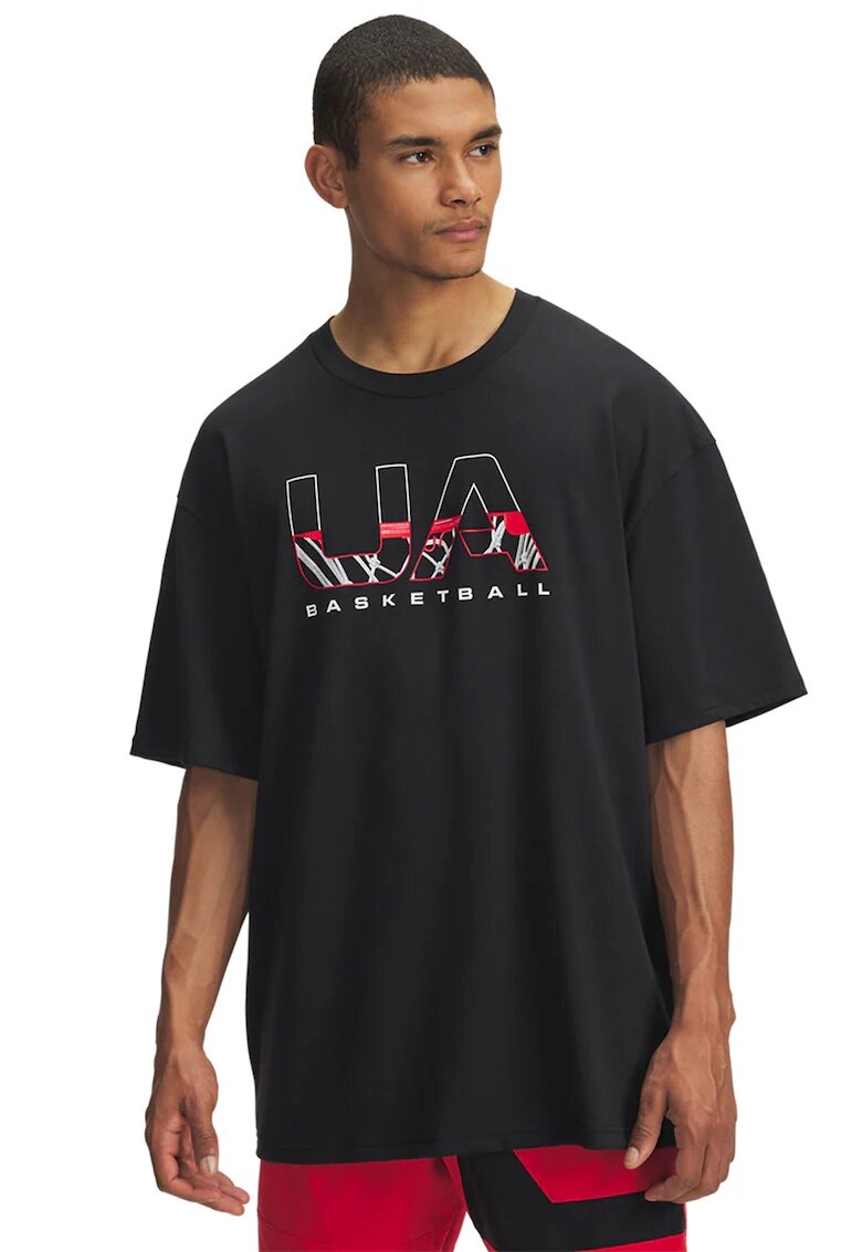 Under Armour Tricou lejer M HWT - Rosu/Alb/Negru