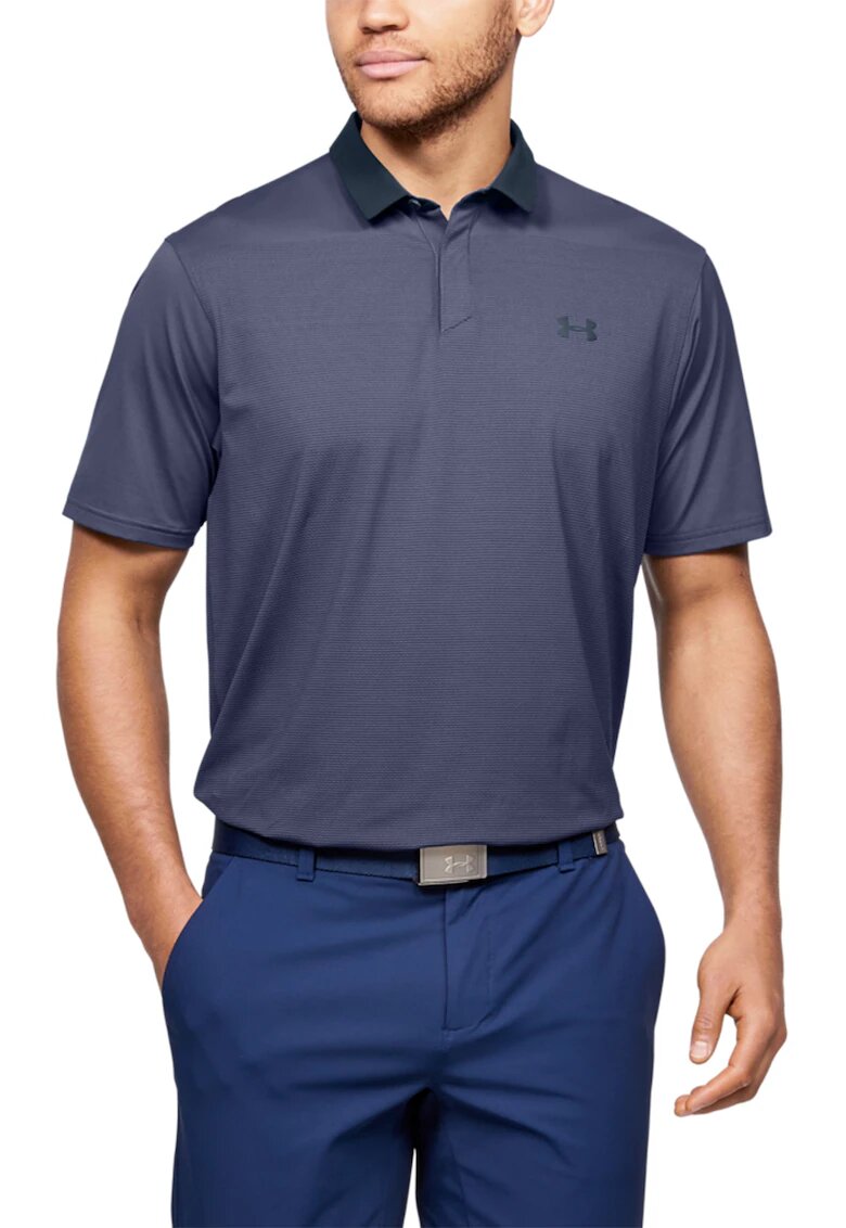 Under Armour Tricou polo cu model in degrade - pentru golf Iso-Chill - Bleumarin