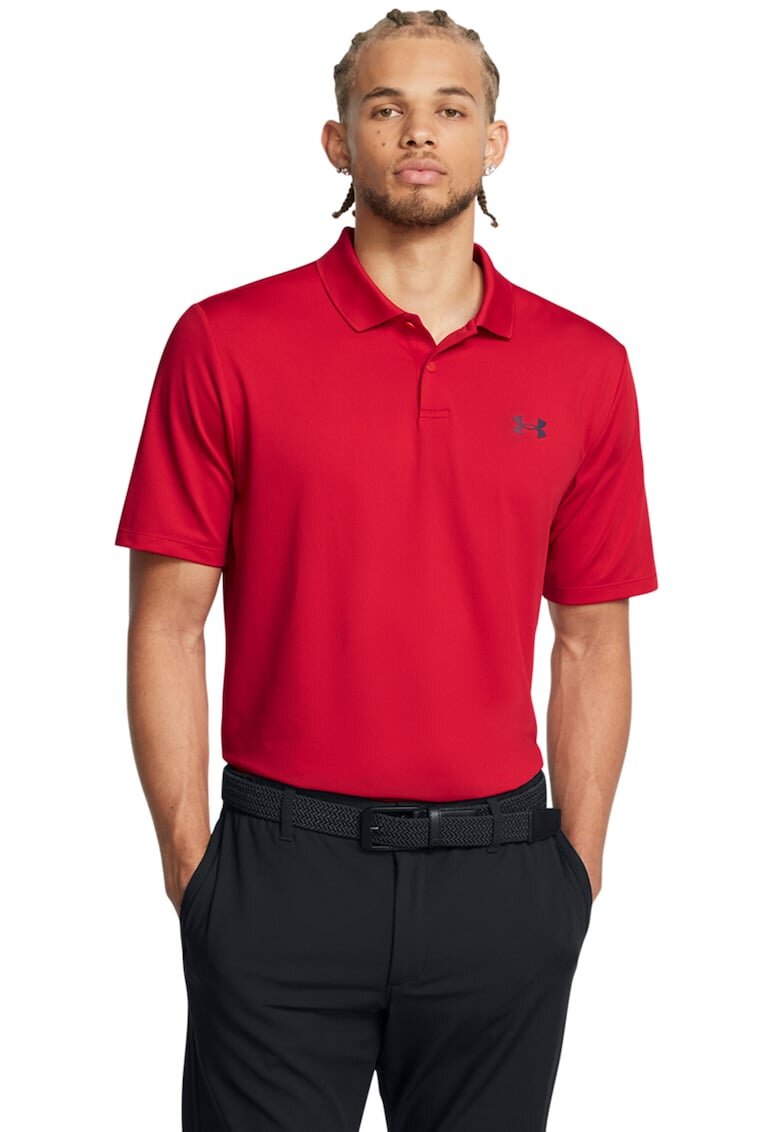 Under Armour Tricou polo pentru golf Performance 3.0 - Rosu