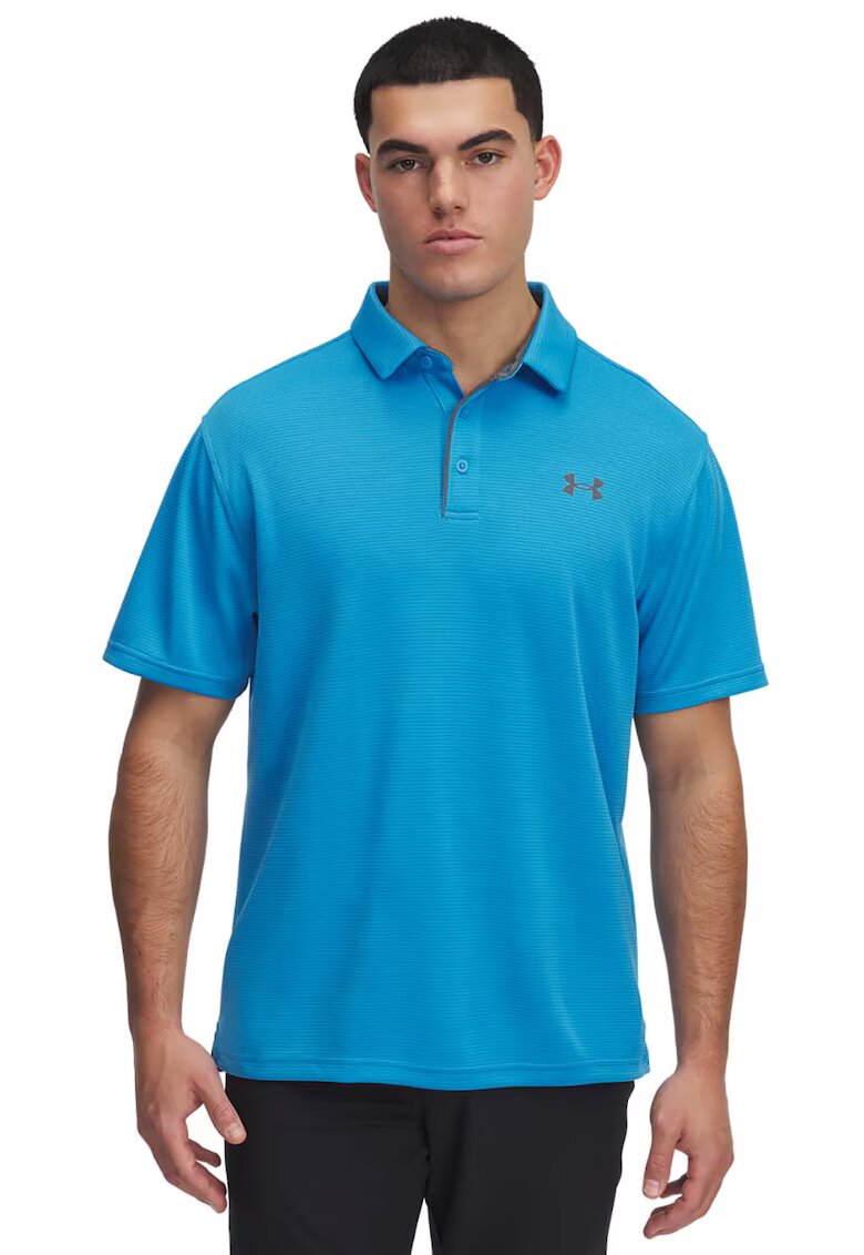 Under Armour Tricou polo pentru golf Tech™ - Albastru/Gri inchis