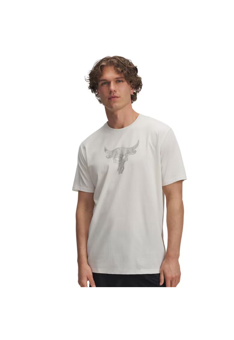 Under Armour Tricou Project Rock 1383191-279 - Barbati - Alb
