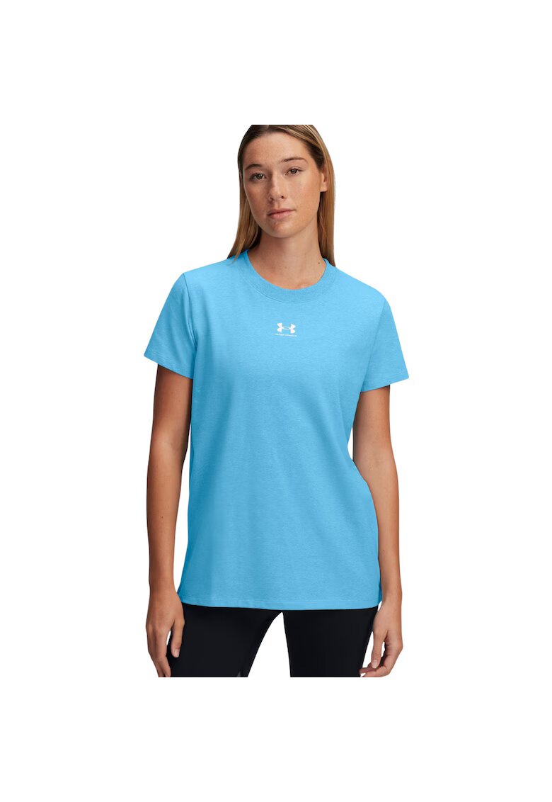 Under Armour Tricou sport dama - Bumbac/Poliester/Elastan - Albastru