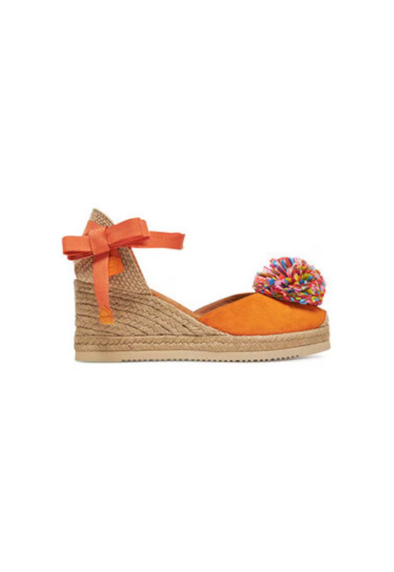 Unisa Espadrile dama CECIL_KS - Piele naturala - Portocaliu