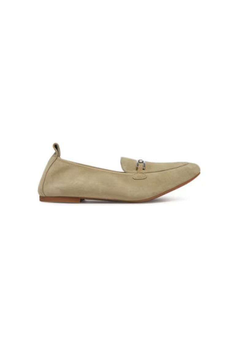 Unisa Mocasini dama BAIRON_KS - Piele naturala - Verde - Verde