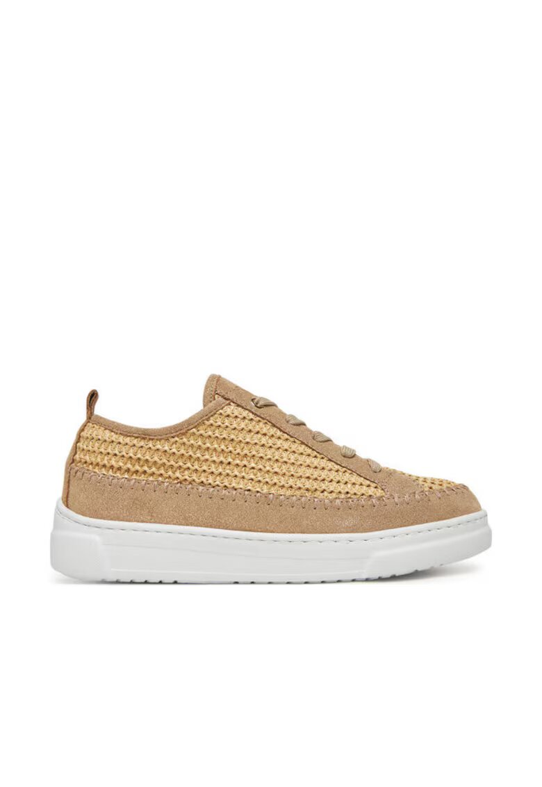 Unisa Pantofi sport dama - FLEUR_RAF - Piele naturala - Bej
