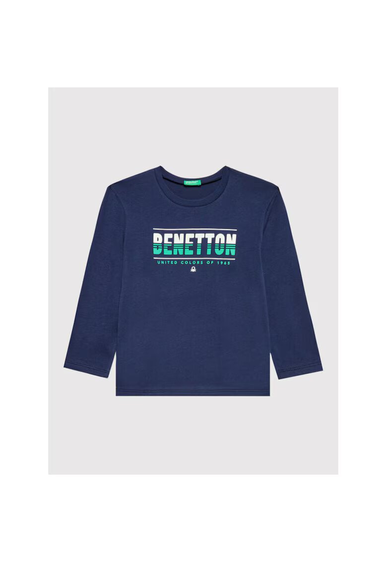 United Colors Of Benetton Bluza baieti - 301241768 - Bumbac organic - Albastru - Albastru