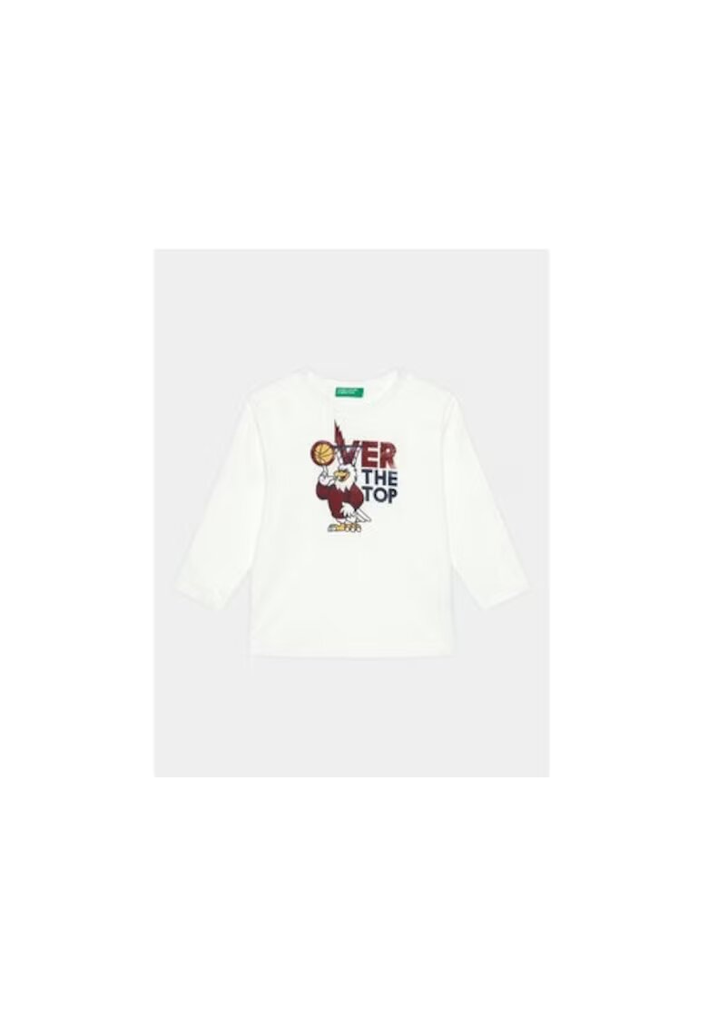 United Colors Of Benetton Bluza baieti - 303219123 - Bumbac - Alb - Alb