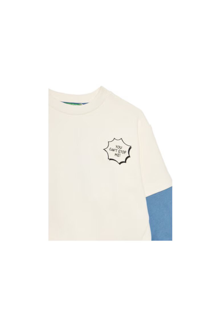 United Colors Of Benetton Bluza baieti 3UNIG10I5 - Bumbac - 82 CM - Bej