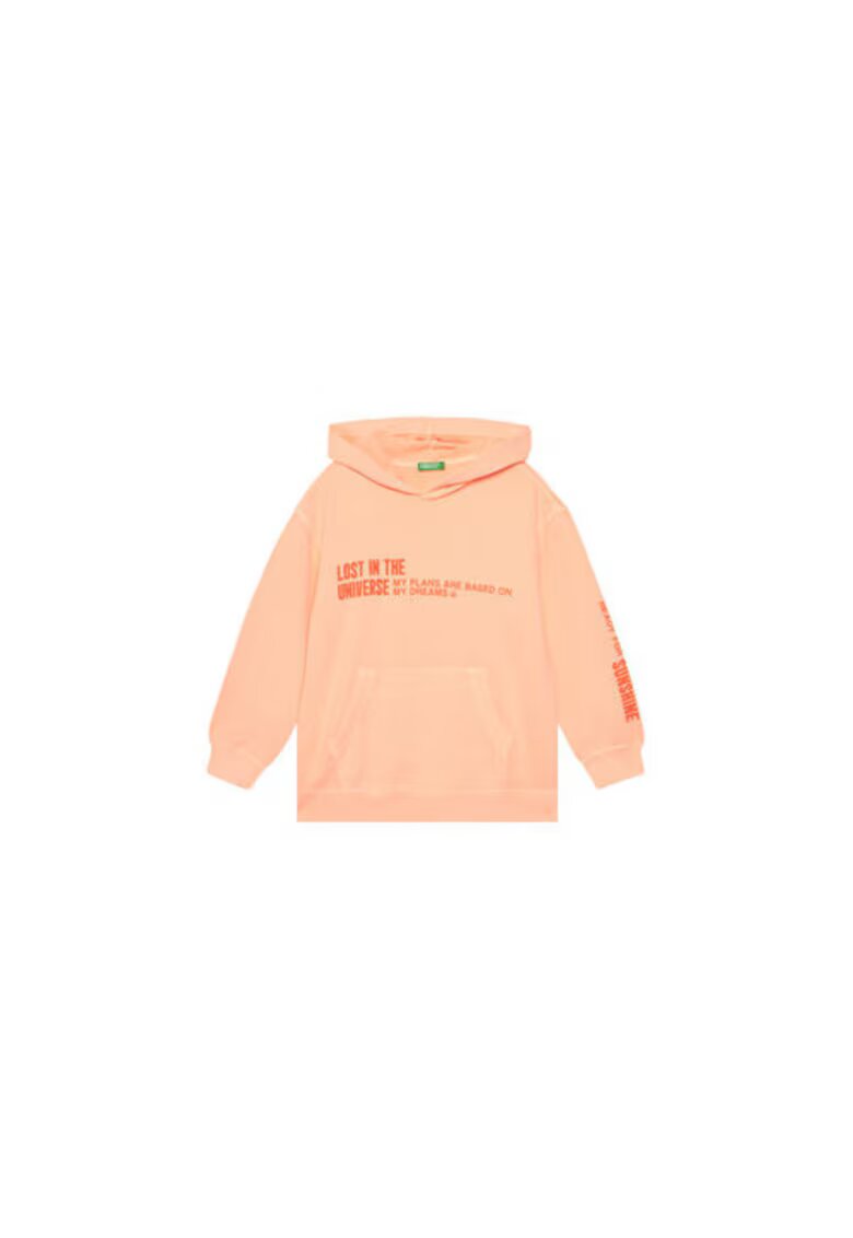 United Colors Of Benetton Bluza baieti 3WITC204G - Bumbac - Portocaliu - Portocaliu
