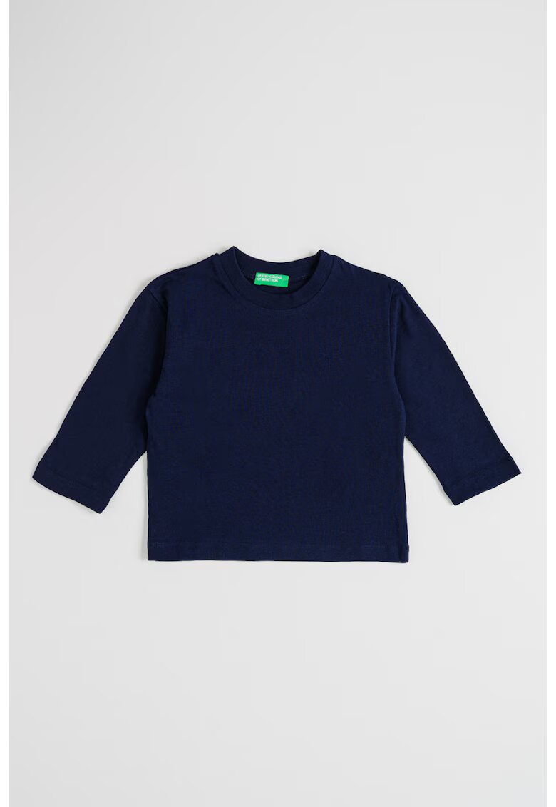United Colors Of Benetton Bluza cu imprimeu pe partea din spate - Bleumarin