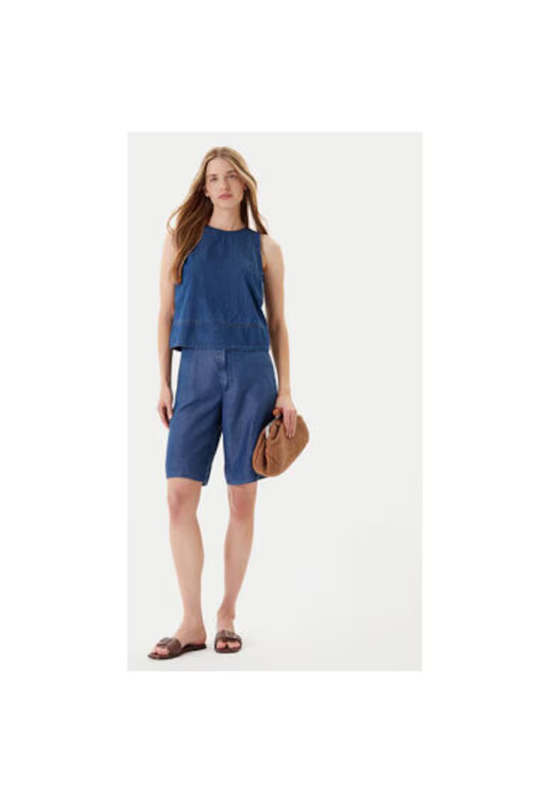 United Colors Of Benetton Bluza dama 5DHJDH00Q - Bumbac - Bleumarin - Bleumarin