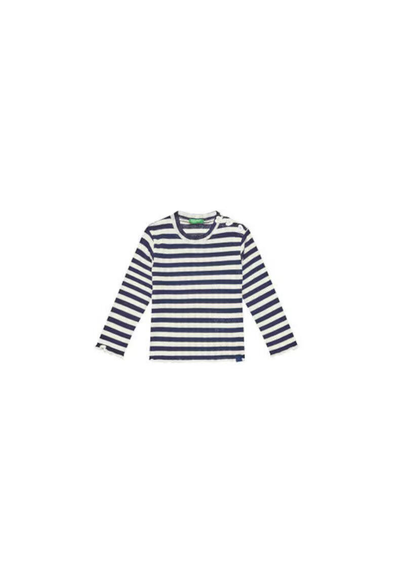 United Colors Of Benetton Bluza fete 33LQG10J7 - Bumbac/Poliester - Bleumarin - Bleumarin