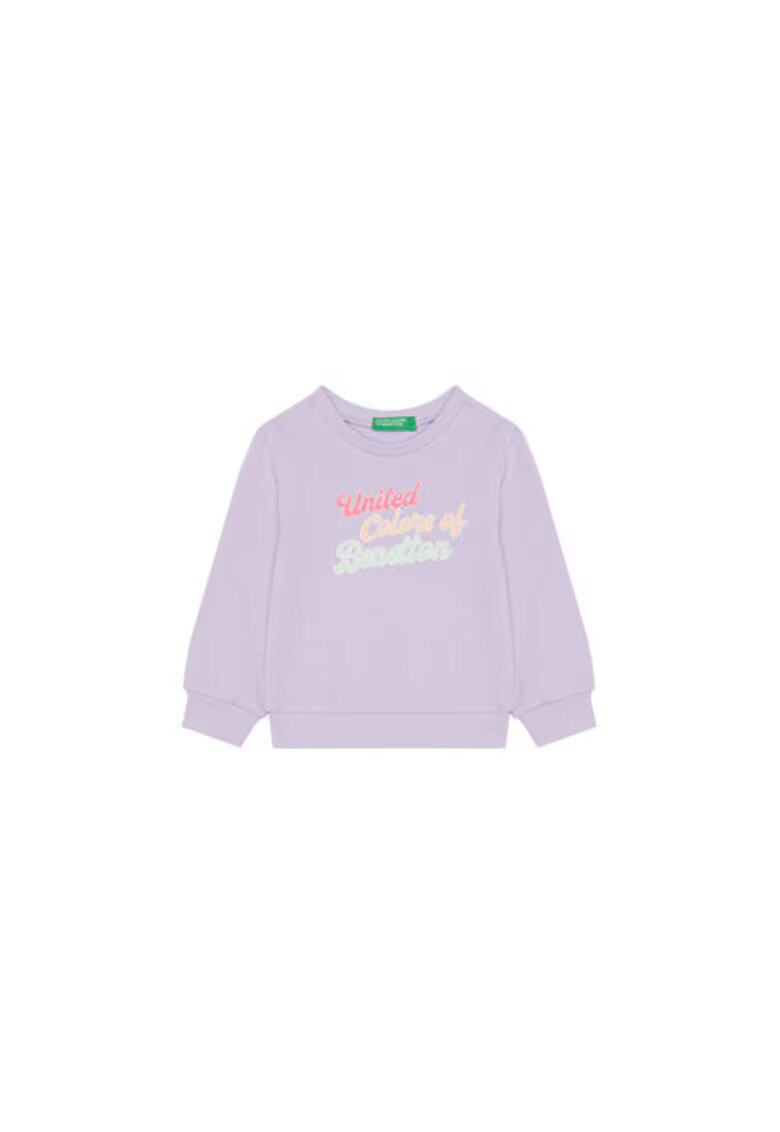 United Colors Of Benetton Bluza fete 3J70G10HX - Bumbac - Mov - Mov