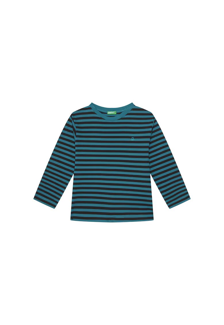 United Colors Of Benetton Bluza pentru baieti model cu dungi - albastru/bleumarin