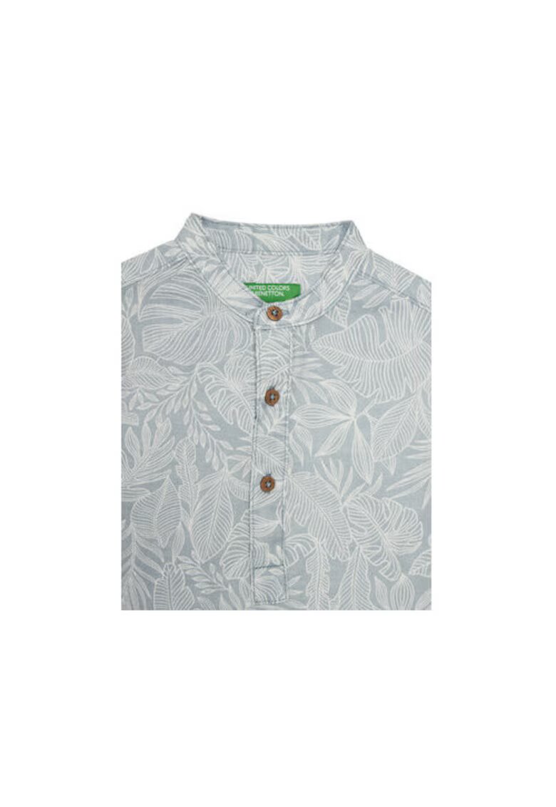 United Colors Of Benetton Camasa baieti 5OUGGQ02G - Bumbac - Albastru - Albastru