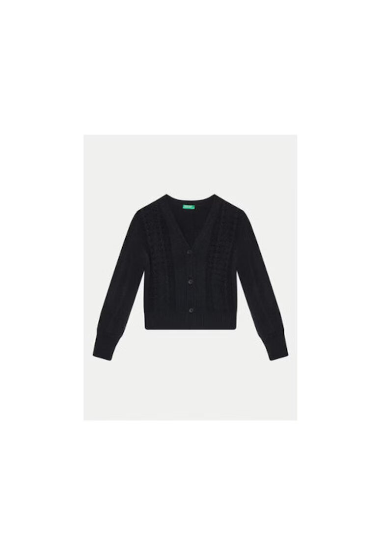 United Colors Of Benetton Cardigan fete - 304521102 - Acril - Negru - Negru