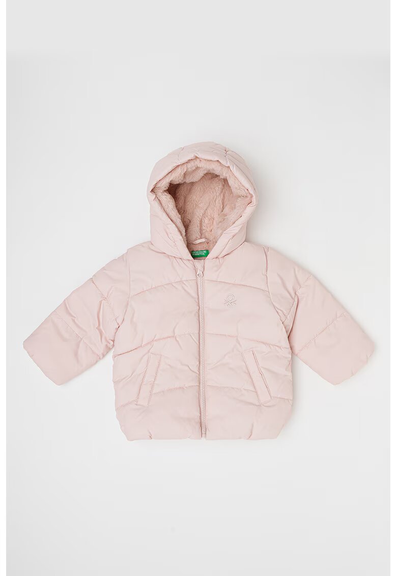 United Colors Of Benetton Geaca cu buzunare oblice - Roz pal