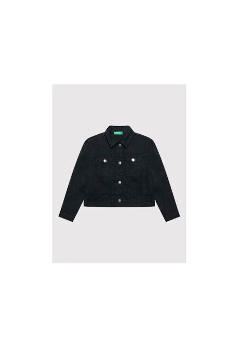United Colors Of Benetton Geaca fete - 300191446 - Bumbac - Negru - Negru