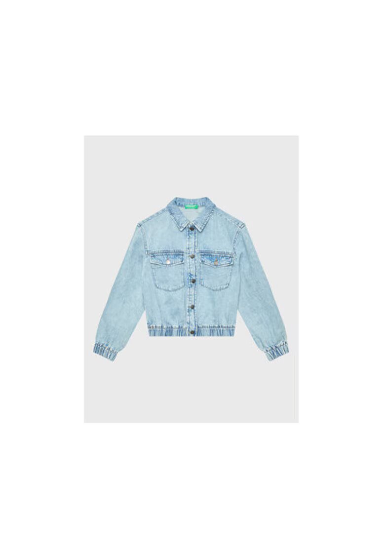 United Colors Of Benetton Geaca fete - 301772613 - Bumbac - Albastru - Albastru