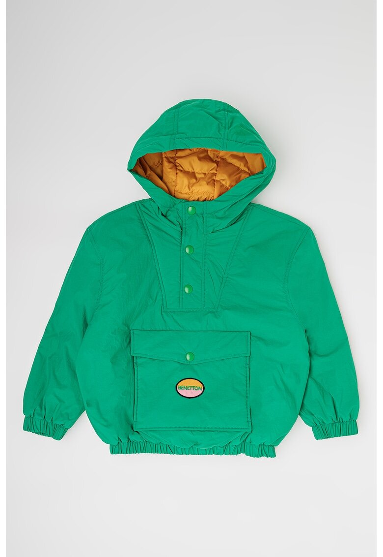 United Colors Of Benetton Jacheta cu gluga - fara inchidere - Verde