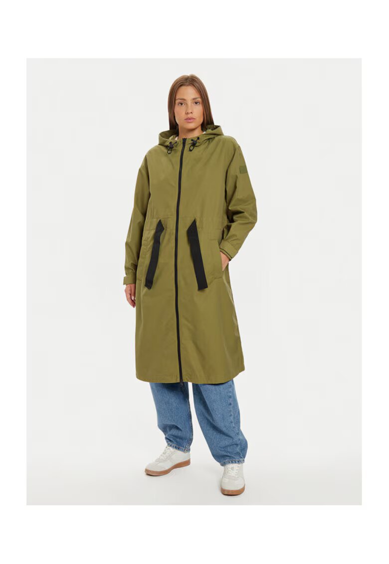 United Colors Of Benetton Jacheta dama - 304302619 - Bumbac/Nylon - Verde - Verde