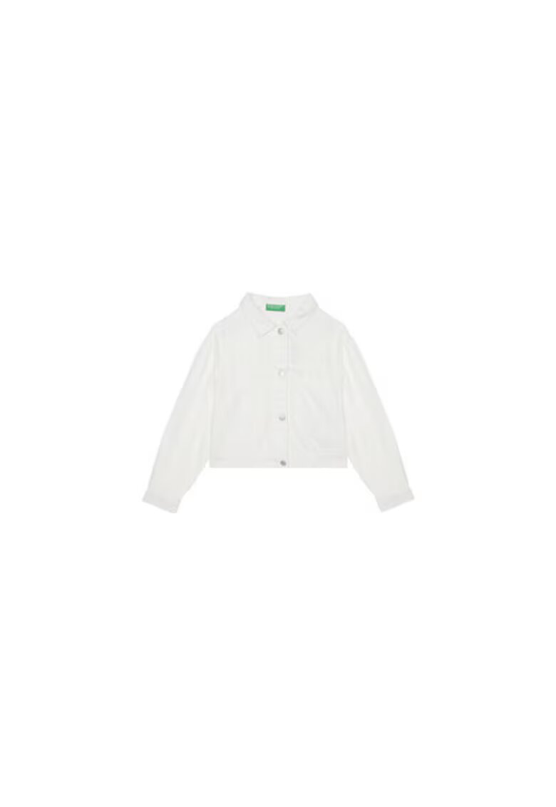 United Colors Of Benetton Jacheta fete 21AQCN060 - Lyocell - Alb - Alb