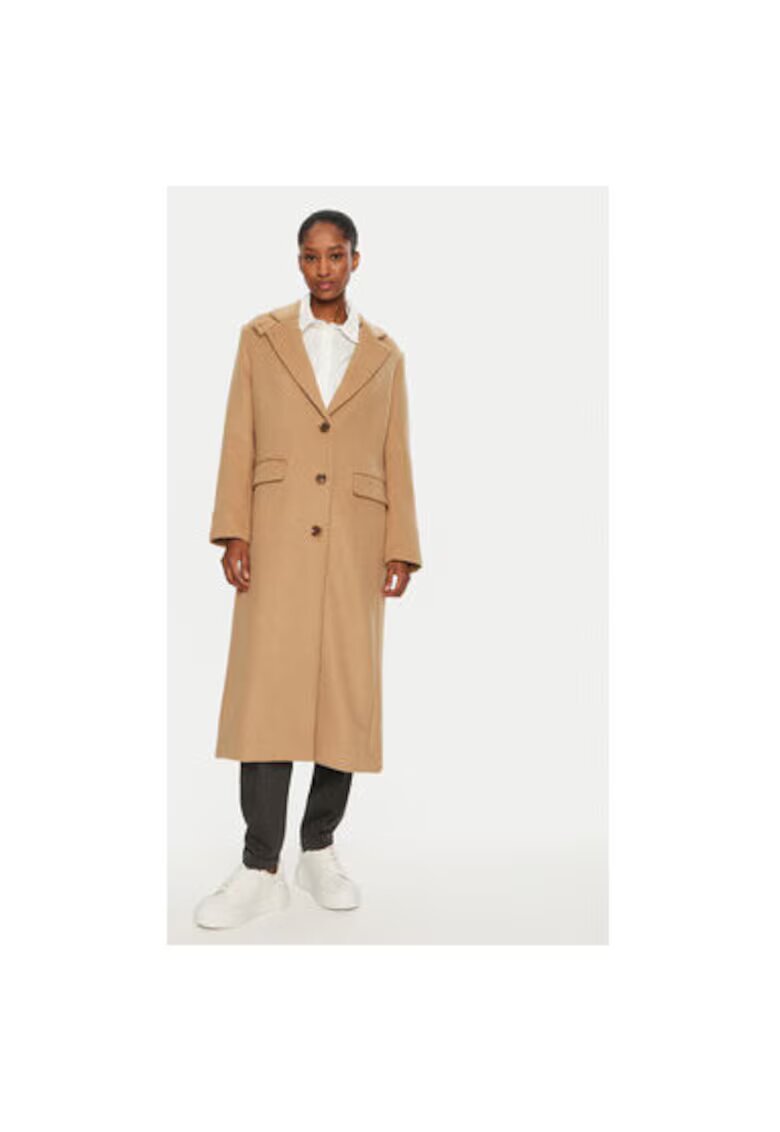 United Colors Of Benetton Palton dama - 304302497 - Lana/Poliester/Viscoza - Bej - Bej