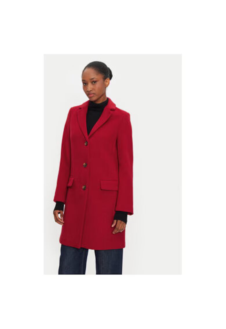 United Colors Of Benetton Palton dama - 304302602 - Lana/Poliester - Negru - Negru
