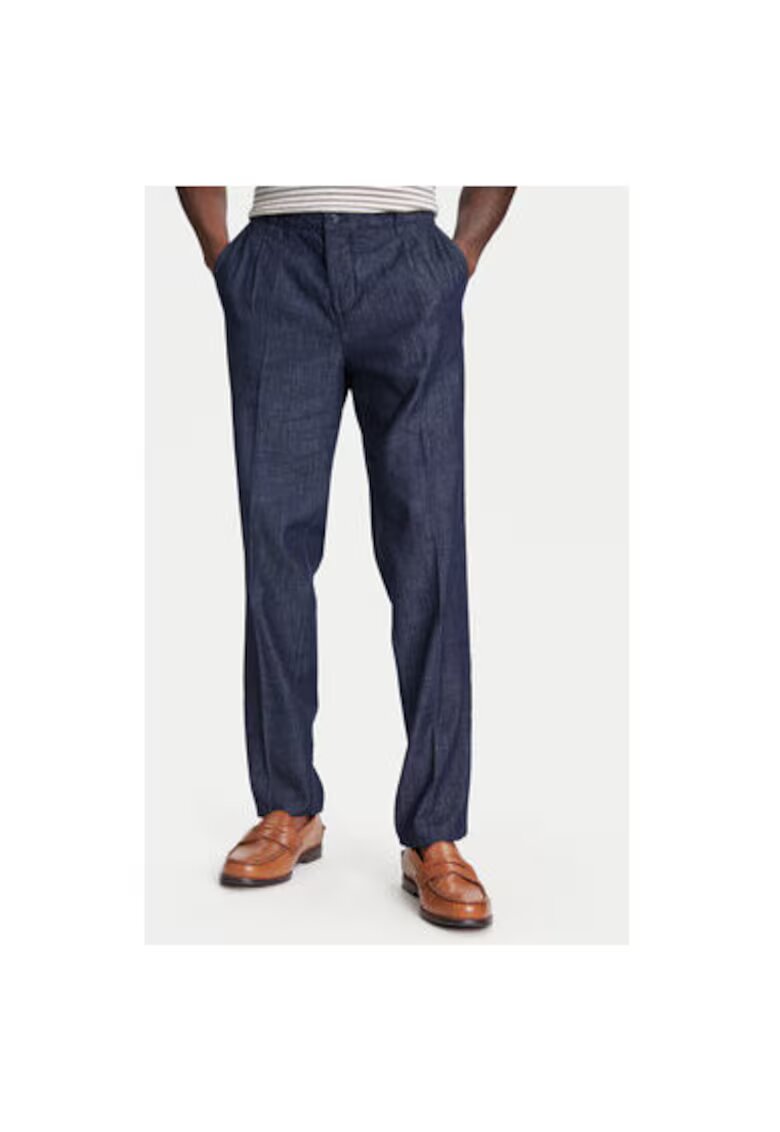 United Colors Of Benetton Pantaloni barbati 40QFUF05J - Bumbac - Bleumarin - Bleumarin