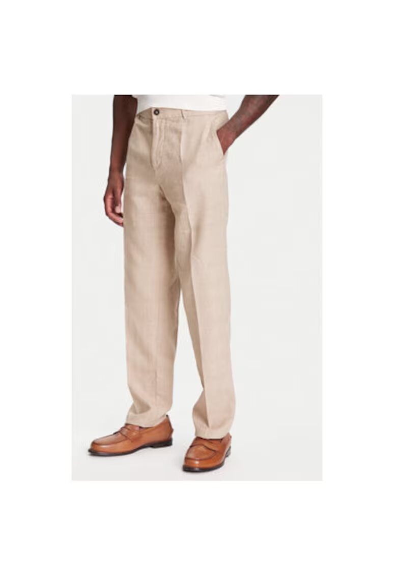 United Colors Of Benetton Pantaloni barbati 43B3UF03X - In/Bumbac - Bej - Bej