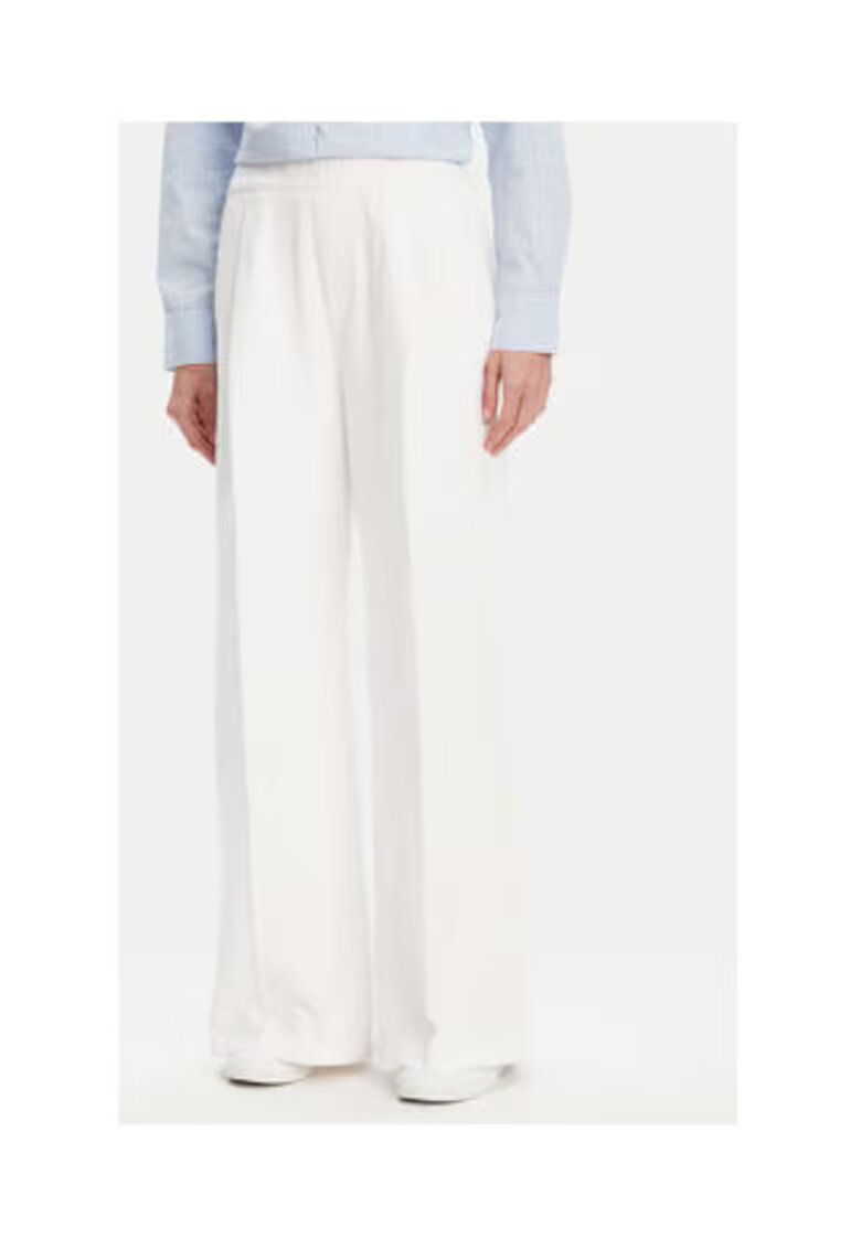 United Colors Of Benetton Pantaloni dama - 100% bumbac alb