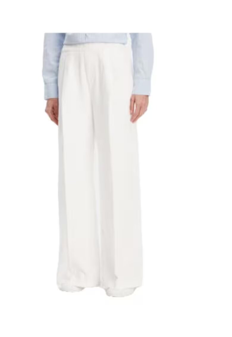 United Colors Of Benetton Pantaloni dama - 100% bumbac - alb