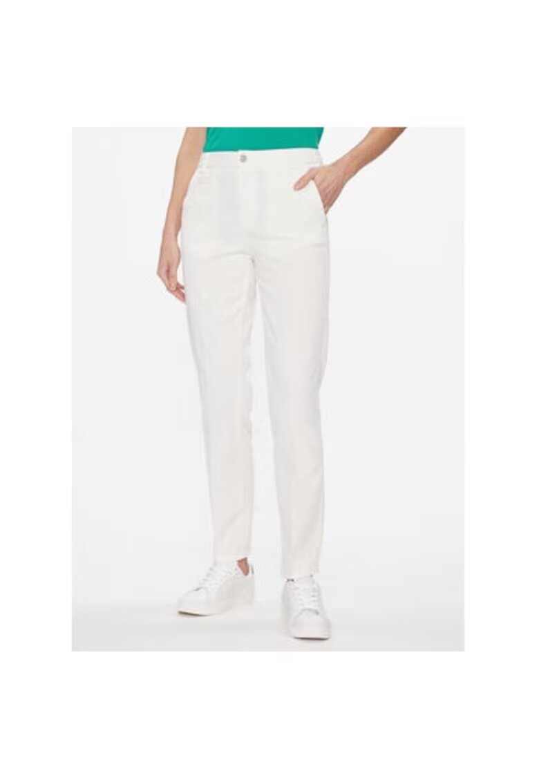 United Colors Of Benetton Pantaloni dama - 303814021 - Bumbac - Alb - Alb
