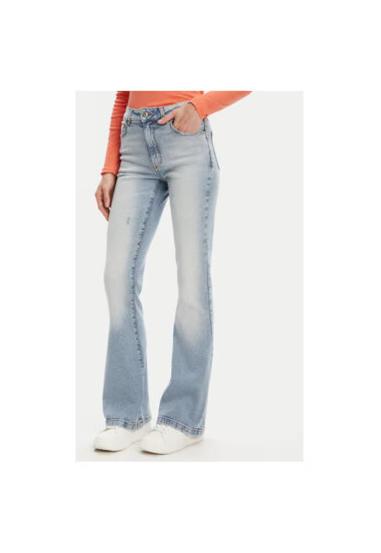 United Colors Of Benetton Pantaloni dama 4OTADE00F - Bumbac - Albastru - Albastru