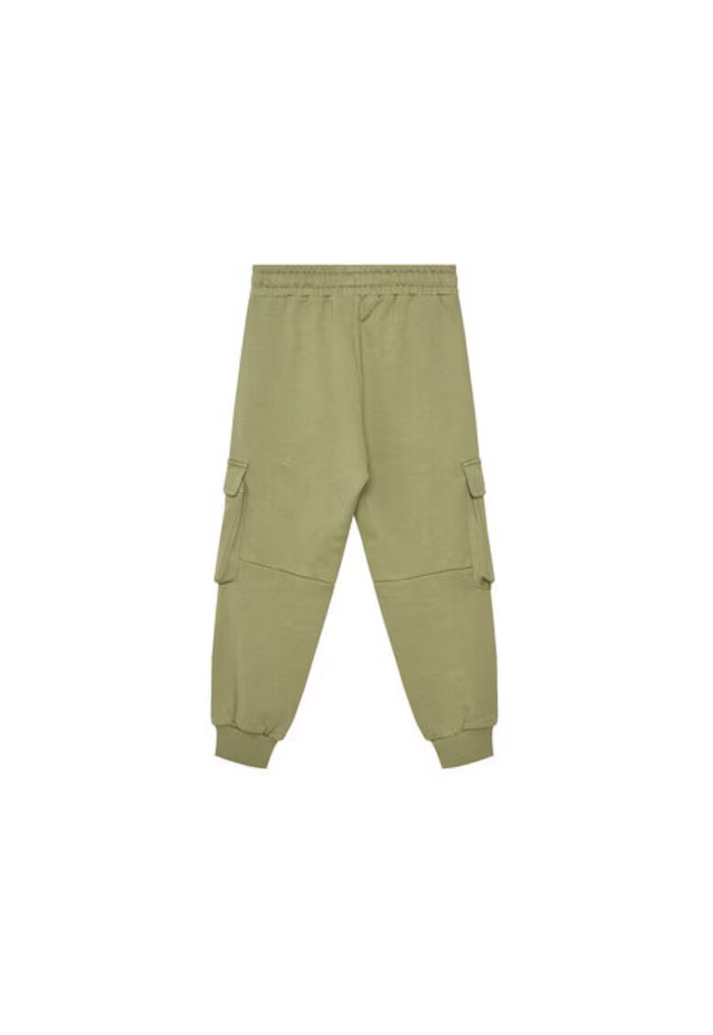 United Colors Of Benetton Pantaloni de trening baieti 3UNICF066 - Bumbac - Verde - Verde
